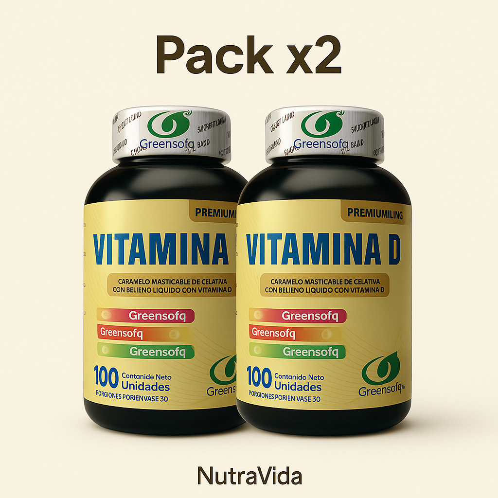NutraVida Vitamina D – Fortaleza ósea, inmunidad y energía diaria
