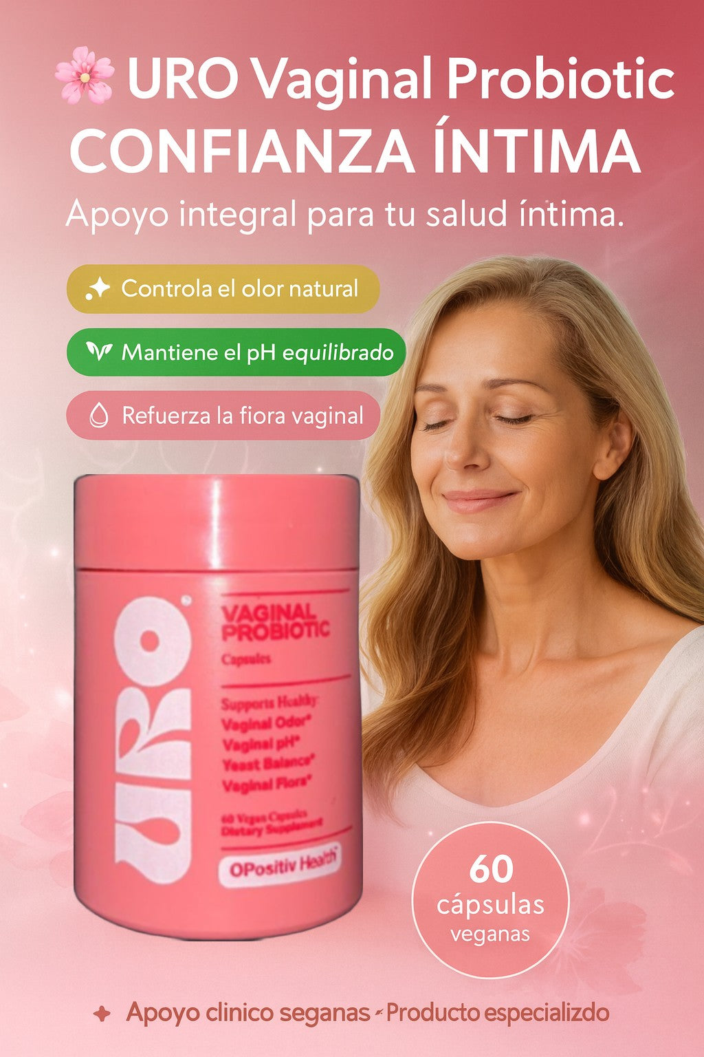 URO Probióticos Vaginales – Equilibrio y bienestar íntimo femenino