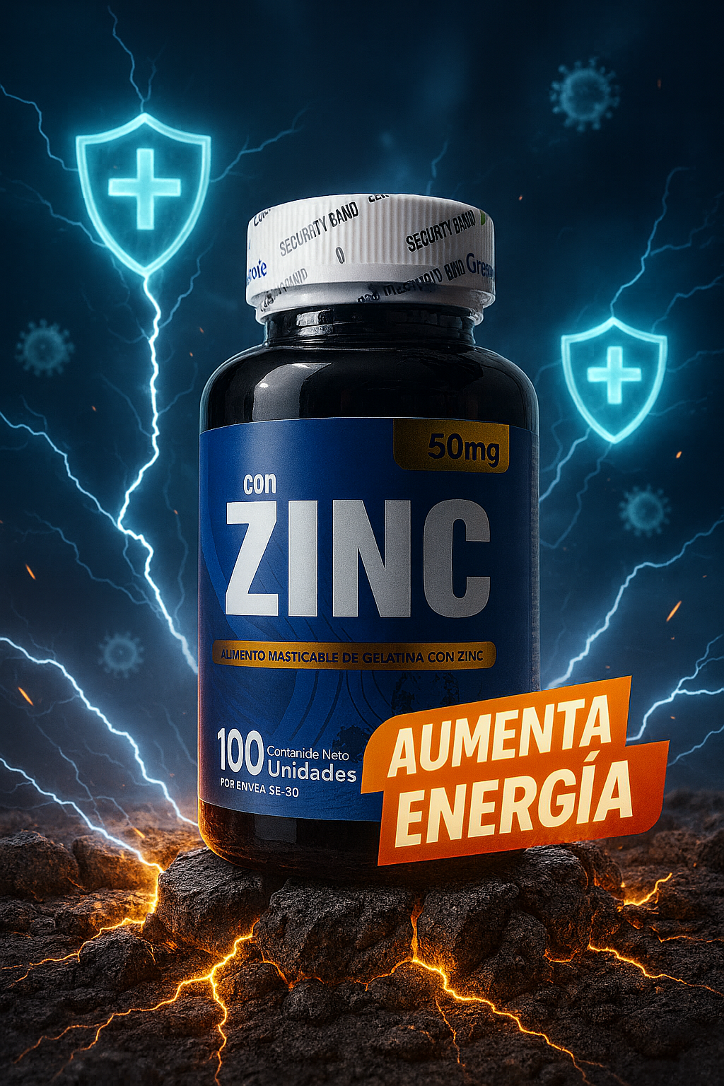 NutraVida Zinc 50 mg – Inmunidad, Energía y Vitalidad