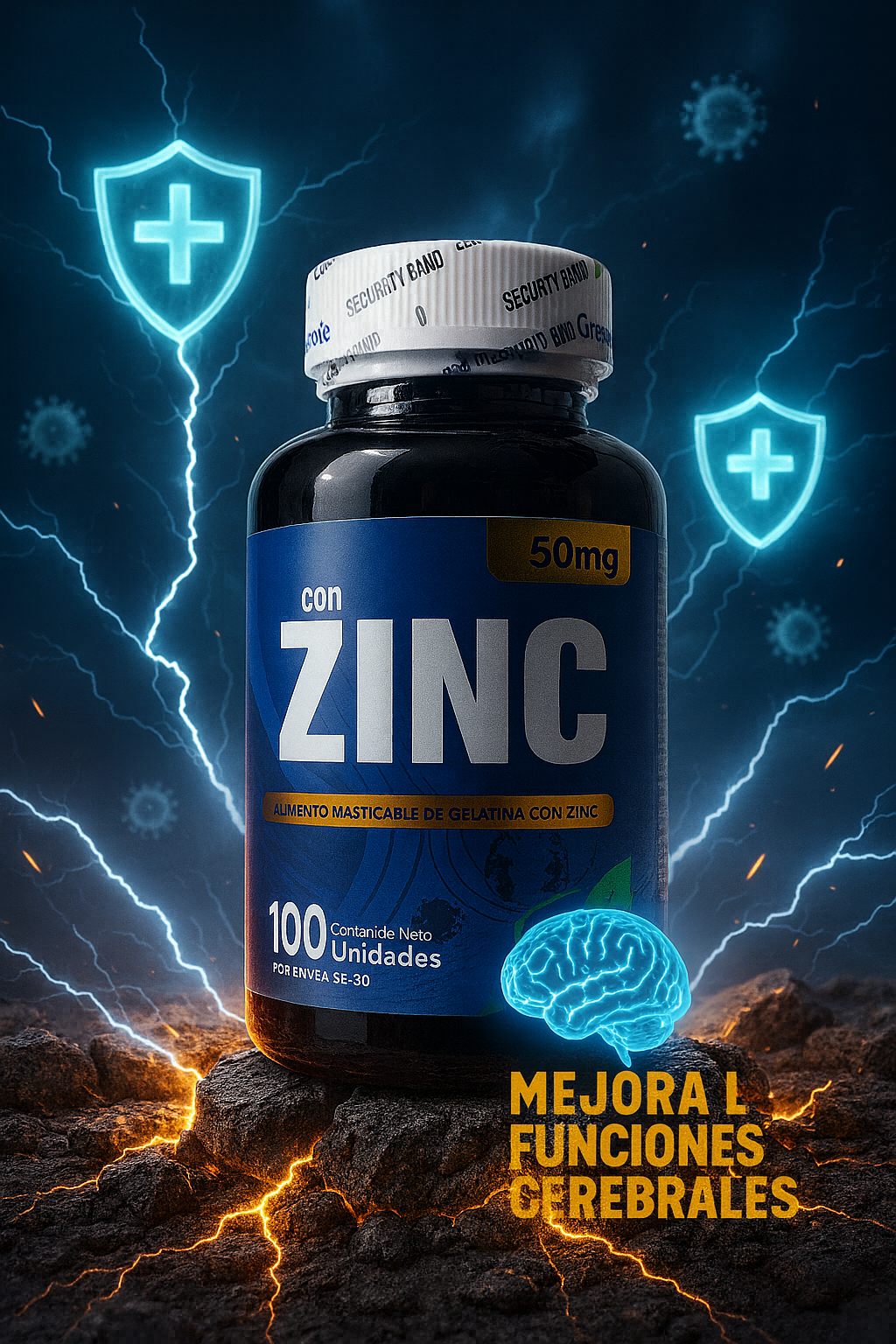 NutraVida Zinc 50 mg – Inmunidad, Energía y Vitalidad