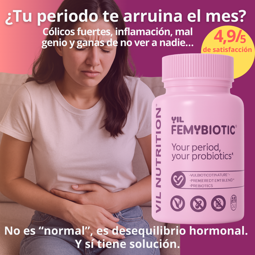 FemYBiotic™ – Equilibrio hormonal y alivio de cólicos | NutraVida