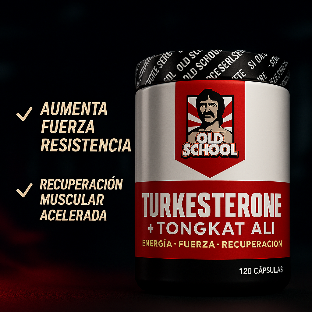 Turkesterone + Tongkat Ali | Fuerza, Energía y Recuperación Avanzada (120 cápsulas)