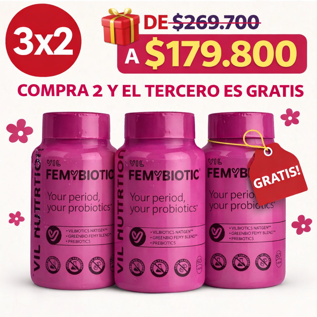 VIL FEMyBIOTIC 3x2 – Equilibrio Hormonal & Bienestar Íntimo