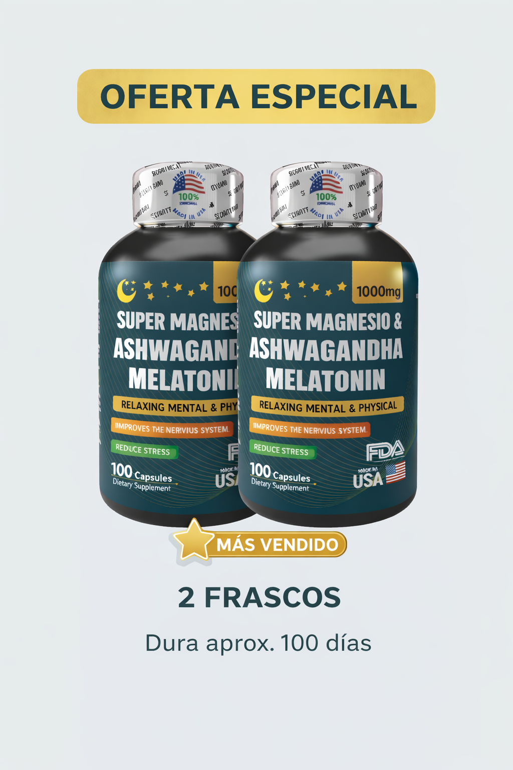 Dormex KSM – Magnesio + Melatonina + Ashwagandha