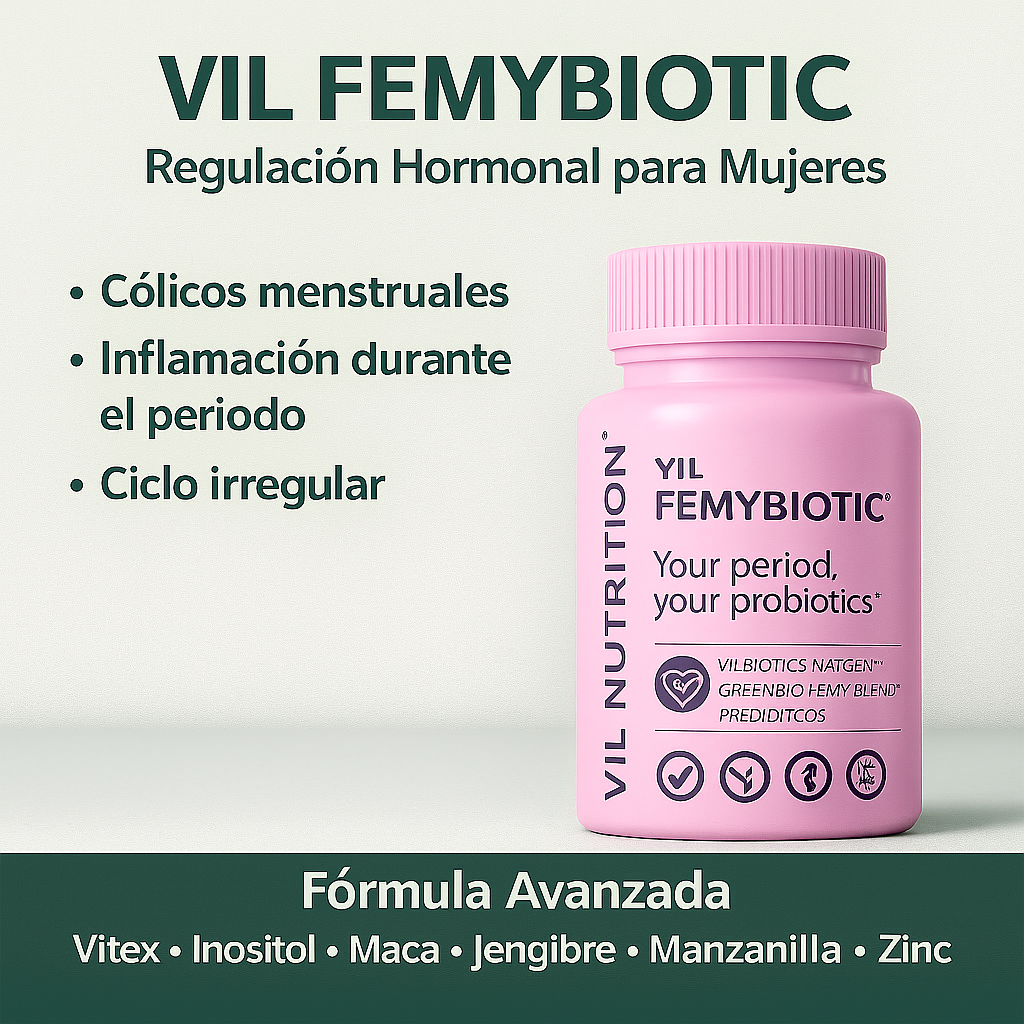 FemYBiotic™ – Equilibrio hormonal y alivio de cólicos | NutraVida