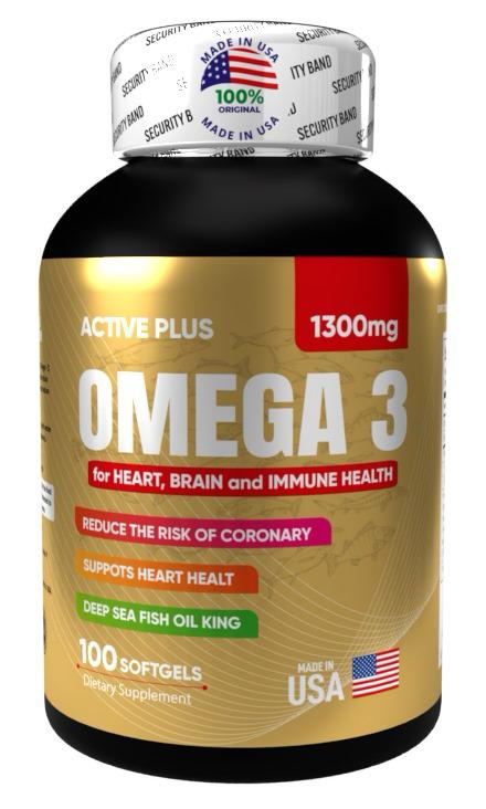 Omega 3 Active Plus 1300 mg - NutraVida Health