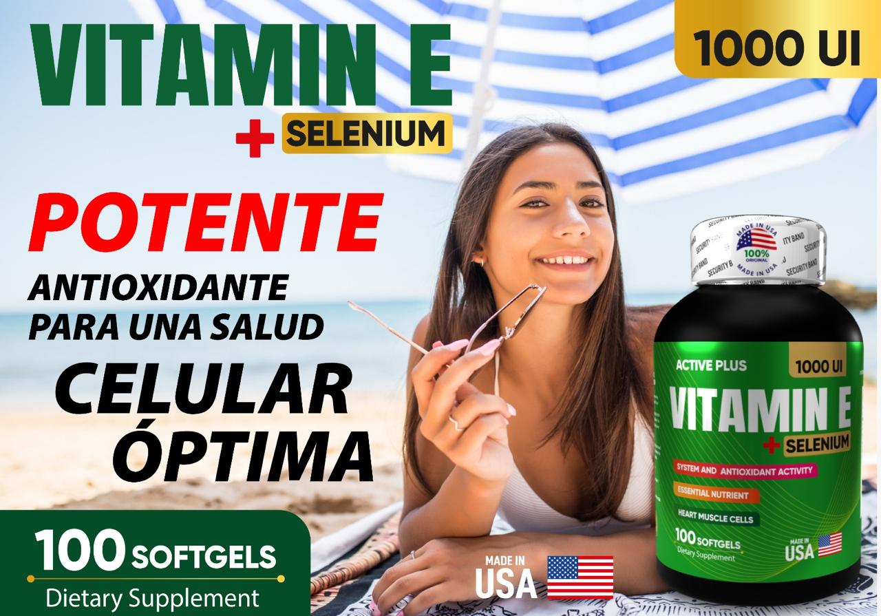 NutraVida Vitamina E + Selenio | Antioxidante, Inmunidad y Belleza desde adentro