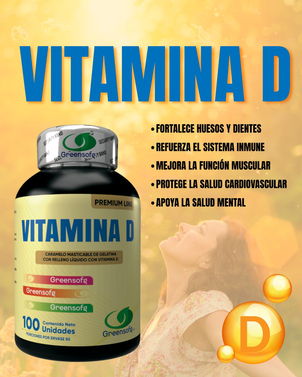 NutraVida Vitamina D – Fortaleza ósea, inmunidad y energía diaria
