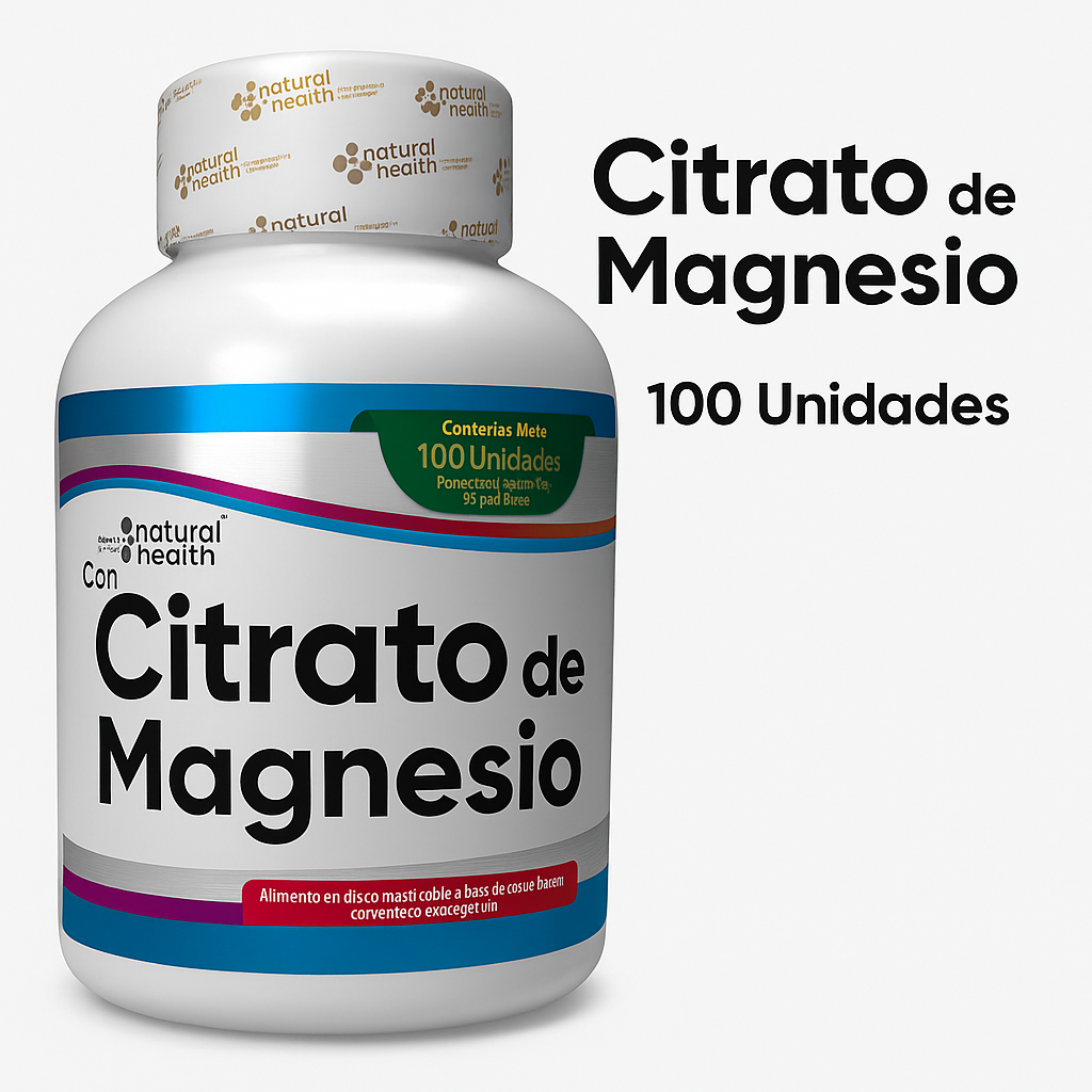 Citrato de Magnesio – Energía y Bienestar en Tabletas Masticables (100 Unidades)