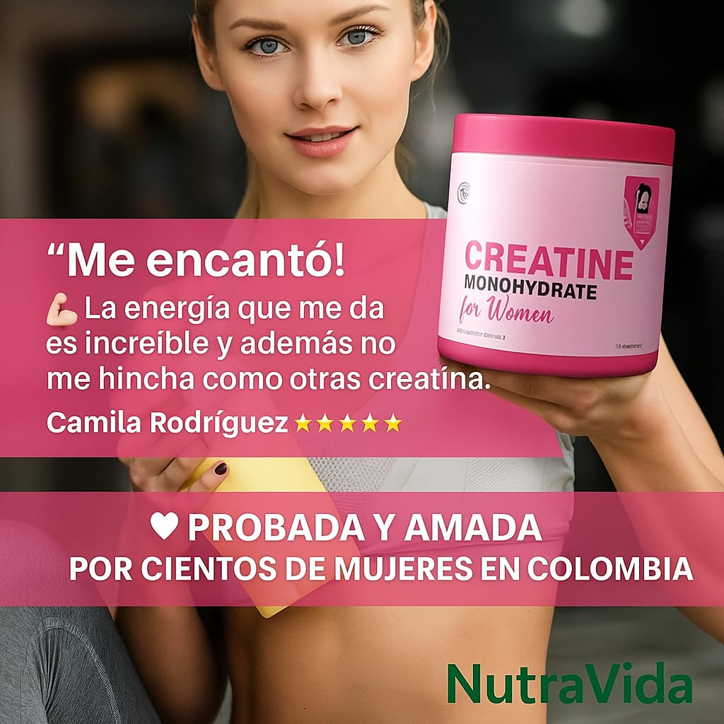 Creatina con BCAA + Colágeno para Mujeres – Edición Paula Medina 💕